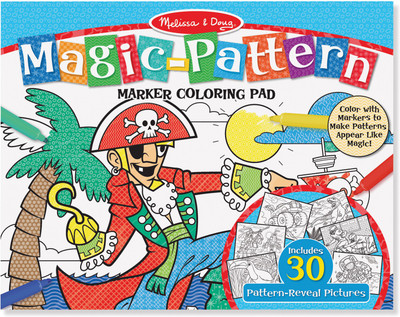Melissa & Doug Magic-Patterns Coloring Pad - Blue