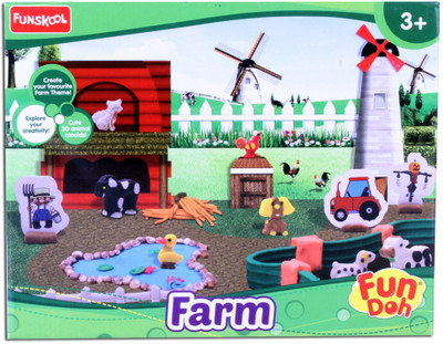 Funskool Fundoh Farm House,Multi Colour