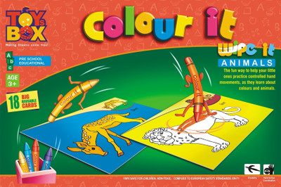 Toysbox Colour It Wipe It - Animals
