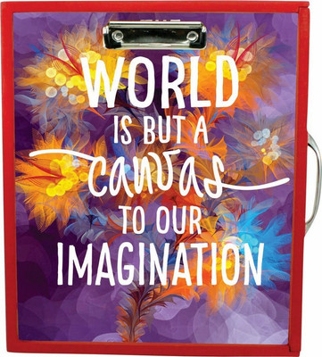Enigmatic Woodworks Wooden Art Box - Motivational Theme1(Red)