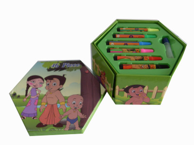 AYAANGLOBALMART CHOTA BHEEM ART SET (46 PIECES)