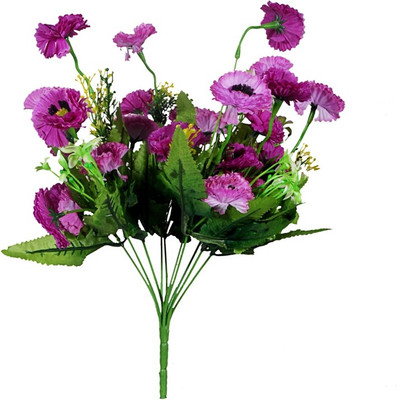 Orchard Purple Carnations Artificial Flower(16 inch, Pack of 1)