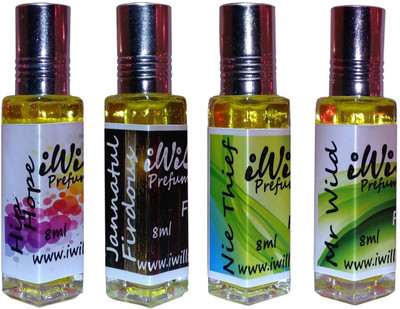 iwill Premium Hip Hope, Jannat ul Firdous, Nie Thief, Jannat ul Firdous Non Alcoholic Fancy Perfume 32 ml Pack Floral Attar(Fruity)
iwill Premium Hip Hope, Jannat ul Firdous, Nie Thief, Jannat ul Firdous Non Alcoholic Fancy Perfume 32 ml Pack Floral Attar(Fruity)