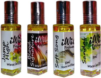 iwill Premium Jump High, Blood Signature, Soft Song, Sandal Non Alcoholic Fancy Perfume 32 ml Pack Floral Attar(Fruity)
iwill Premium Jump High, Blood Signature, Soft Song, Sandal Non Alcoholic Fancy Perfume 32 ml Pack Floral Attar(Fruity)