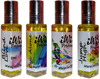 iwill Premium Blind Love, Cyc Alone, Long Ride, Jump High Non Alcoholic Fancy Perfume 32 ml Pack Floral Attar(Spicy)
iwill Premium Blind Love, Cyc Alone, Long Ride, Jump High Non Alcoholic Fancy Perfume 32 ml Pack Floral Attar(Spicy)