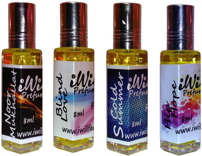 iwill Premium Noor Mukhallat, Blind Love, Cold Summer, Hip Hope Non Alcoholic Fancy Perfume 32 ml Pack Floral Attar(Gold Musk)
iwill Premium Noor Mukhallat, Blind Love, Cold Summer, Hip Hope Non Alcoholic Fancy Perfume 32 ml Pack Floral Attar(Gold Musk)