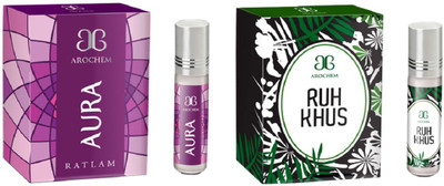 Arochem Ruh khus Aura Combo Floral Attar(Musk)
Arochem Ruh khus Aura Combo Floral Attar(Musk)