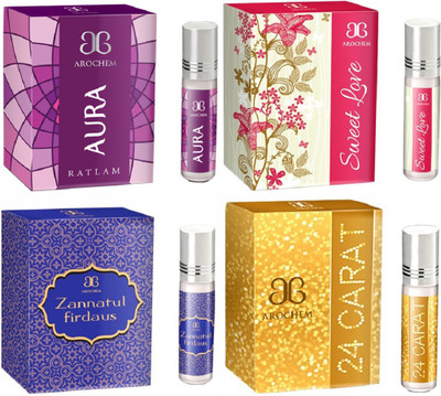 Arochem 24 Carat Sweet love Zannatul firdaus Aura Combo Floral Attar(Sandalwood)
Arochem 24 Carat Sweet love Zannatul firdaus Aura Combo Floral Attar(Sandalwood)