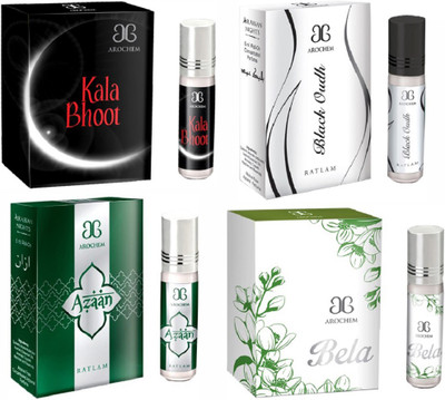 Arochem Bela Black oudh Azaan Kala Bhoot Combo Floral Attar(Fruity)