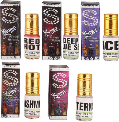 Shama 3ml each combo of 5 Assorted Fragrance Eterna, Kashmir, Ice, Red Hot, Deep BlueSea Floral Attar(Floral)
Shama 3ml each combo of 5 Assorted Fragrance Eterna, Kashmir, Ice, Red Hot, Deep BlueSea Floral Attar(Floral)