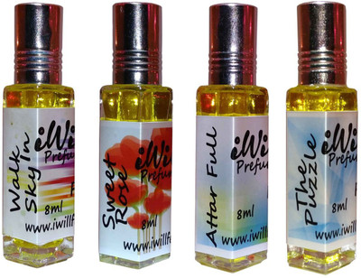 iwill Premium Walk In Sky, Sweet Rose, Attarfull, The Puzzle Non Alcoholic Fancy Perfume 32 ml Pack Floral Attar(Musk Arabia)
iwill Premium Walk In Sky, Sweet Rose, Attarfull, The Puzzle Non Alcoholic Fancy Perfume 32 ml Pack Floral Attar(Musk Arabia)