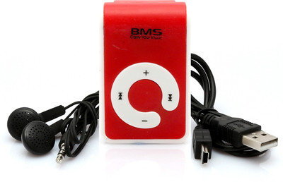 BMS Pro 02 4 GB MP3 Player(Red, 0 Display)
