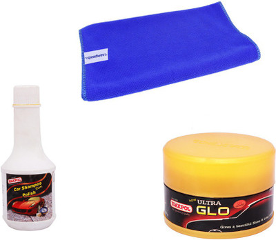 Waxpol 1 Waxpol Ultra Glo Premium Polish 250gms, 1 Waxpol Shampoo 200ml, 1 Microfiber Cloth Combo
Waxpol 1 Waxpol Ultra Glo Premium Polish 250gms, 1 Waxpol Shampoo 200ml, 1 Microfiber Cloth Combo