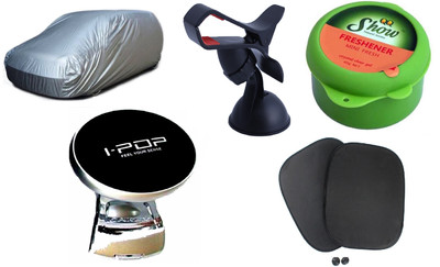 Auto Hub 1 Car Body Cover, 1 Car Steering knob, 1 Sun Shade, 1 Car Air Freshener, 1 Mobile Holder Combo
Auto Hub 1 Car Body Cover, 1 Car Steering knob, 1 Sun Shade, 1 Car Air Freshener, 1 Mobile Holder Combo