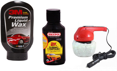 Waxpol 1 Car Polisher, 1 3M Car Wax Polish 200ml, 1 Waxpol 2K Rubbing Compound 150gm Combo
Waxpol 1 Car Polisher, 1 3M Car Wax Polish 200ml, 1 Waxpol 2K Rubbing Compound 150gm Combo