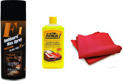 Formula 1 1 F1 Dashboard Wax Polish Spray, 1 Microfiber Cloth, 1 Formula 1 shampoo 236 ml Combo
Formula 1 1 F1 Dashboard Wax Polish Spray, 1 Microfiber Cloth, 1 Formula 1 shampoo 236 ml Combo