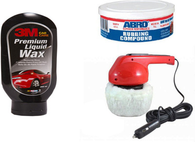 Abro 1 Car Polisher, 1 3M Car Wax Polish 200ml, 1 Abro Rubbing Compound RCH-60 Combo
Abro 1 Car Polisher, 1 3M Car Wax Polish 200ml, 1 Abro Rubbing Compound RCH-60 Combo