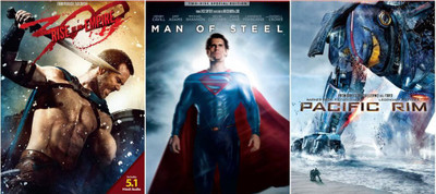 Man Of Steel / 300 : Rise Of An Empire / Pacific Rim(DVD English)