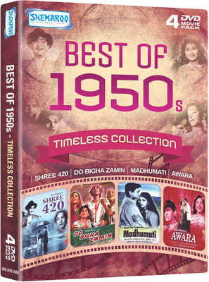 Best Of 1950s : Shree 420 (1955) - Do Bigha Zamin (1953) - Madhumati (1958) - Awara (1951)(DVD Hindi)
Best Of 1950s : Shree 420 (1955) - Do Bigha Zamin (1953) - Madhumati (1958) - Awara (1951)(DVD Hindi)