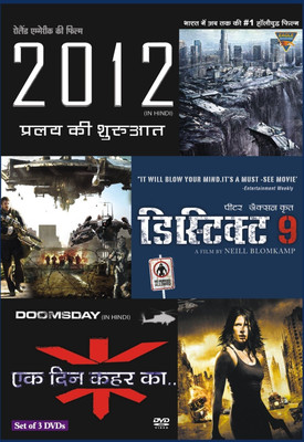 2012 - District - 9 - Ek Din Qahar Ka (In Hindi Doomsday) - Set Of 3 DVD's(DVD Hindi)