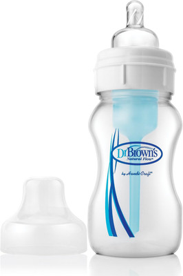 Dr. Brown's BPA Free Polypropylene Natural Flow Wide Neck Bottle 8 oz - 240 ml(White)