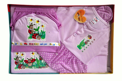 Bonfree BelleGirl 100% Cotton New Born Gift Set of 5 Pcs for Girl Purple 0-3M(Purple)
Bonfree BelleGirl 100% Cotton New Born Gift Set of 5 Pcs for Girl Purple 0-3M(Purple)