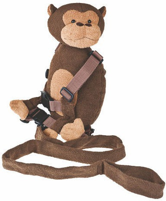 Playette Jackson The Monkey Baby Carrier(Brown, Back Carry)
