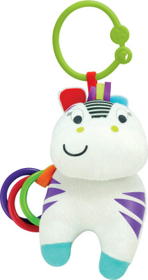 Winfun Little Pals Zippy Zebra Hand Rattle(Multicolor)