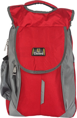 U United Hunch City Carrier 15 L Backpack(Red, Grey), Red and grey