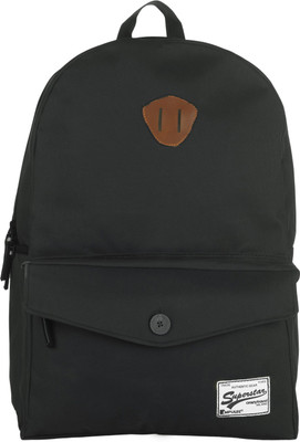 Impulse Flap Pocket Black 20 L Laptop Backpack(Black)