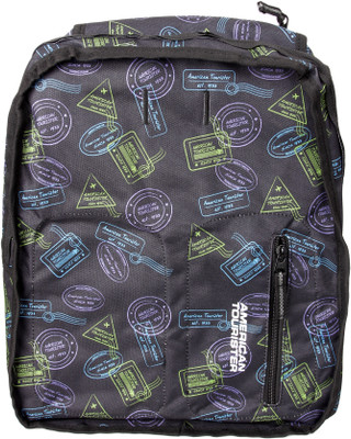 American Tourister Backpack(Grey, Black), Black;stamp