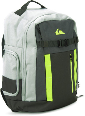 Quiksilver Backwash Backpack(Grey, Yellow), Tarmac