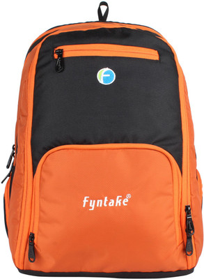 Fyntake Fyntake ERAM1155 backpack j-BAG 30 L Laptop Backpack(Black), Black & orange 
Fyntake Fyntake ERAM1155 backpack j-BAG 30 L Laptop Backpack(Black), Black & orange