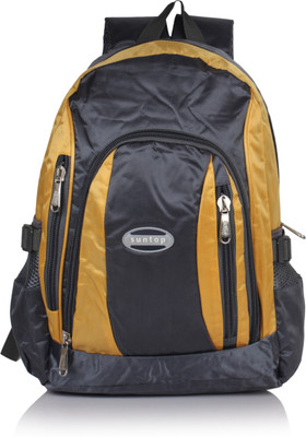 Suntop A38 19 L Backpack(Grey, Yellow), Grey & green