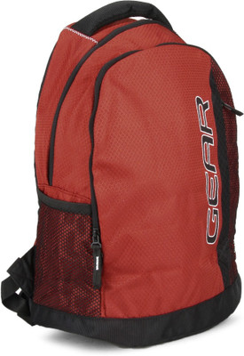 Gear Compack 3 28 L Backpack(Red), Rust and white