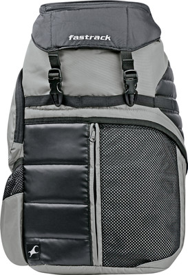 Fastrack 25 L Large Backpack(Black, Grey)