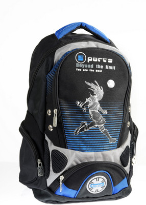 Eurostyle Sports Series 4.80 L Free Size Backpack(Blue, Black), 10007