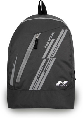Nivia Pebble-4 16 L Backpack(Grey), Dark grey