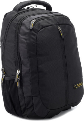 Samsonite Albi Laptop Backpack(Black), Black and charcoal