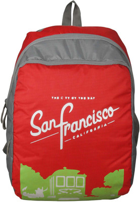 Via Harp usa backpack 12L SFO men , woman , unisex 12 L Backpack(Red)