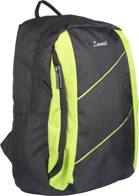 Zwart WINREN 20 L Medium Backpack(Black, Green), Black and flourescent green