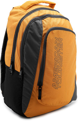 American Tourister Urbane 014 Backpack(Yellow, Black)