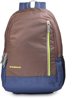Aristocrat Pep 03 Brown 22 L Backpack(Brown, Blue)
