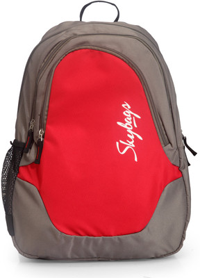 Skybags Groove 4 Backpack(Grey, Red)