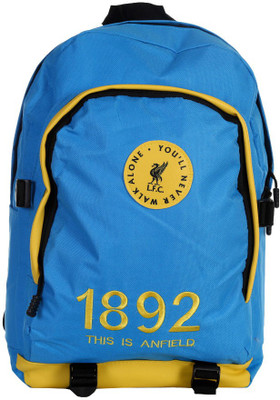 Liverpool FC Invader Blue & Yellow Polyester 18 L Backpack(Blue, Yellow)
