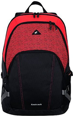 Fastrack Backpack(Black), Red