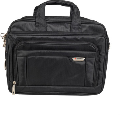 Sapphire ECONOMY BLACK NYLON LAPTOP BAGS Messenger Bag(Black, 8 L)