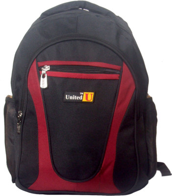 United Bags Black Macroman 20 L Medium Backpack(Black)