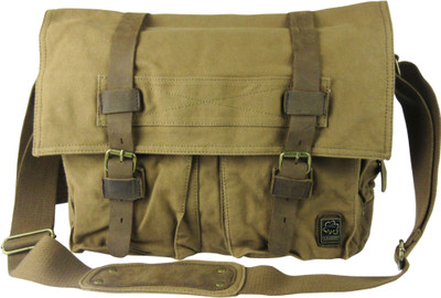 Maxbell Canvas Bag solid Leather Satchel School Military Crossbody Messenger Bag(Light Brown, 12 inch)
Maxbell Canvas Bag solid Leather Satchel School Military Crossbody Messenger Bag(Light Brown, 12 inch)