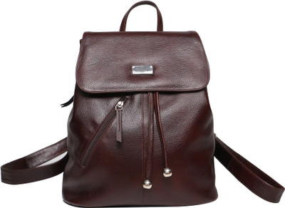 C Comfort Genuine Leather 13 Inch Back Pack Backpack(Brown, 13 inch)
